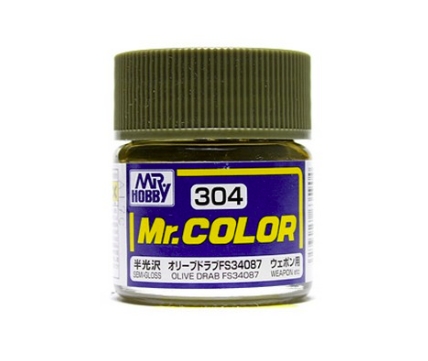 Mr.Color c304 Semi-Gloss Olive Drab FS34087 (A)(US)