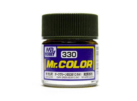Mr.Color c330 Semi-Gloss Dark Green BS381C/641