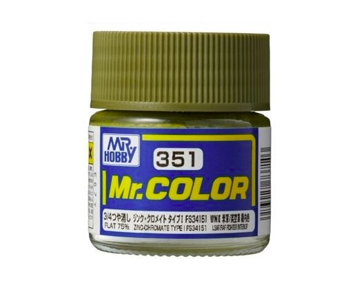 Mr.Color c351 Flat 75% Zinc Chromate Type I FS34151 (A)