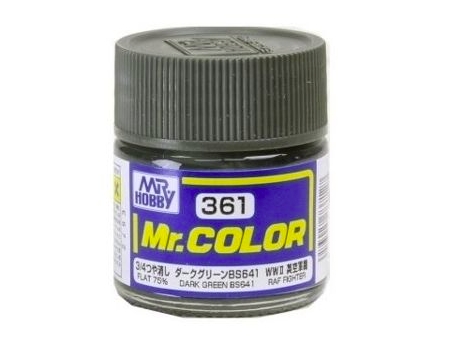 Mr.Color c361 Flat 75% Dark Green BS641 (A)