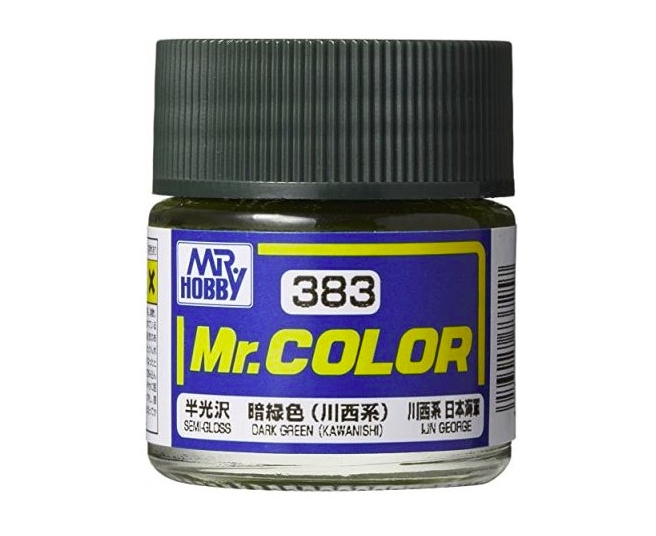 Mr.Color c383 Semi-Gloss Dark Green Kawanishi (A)(J)