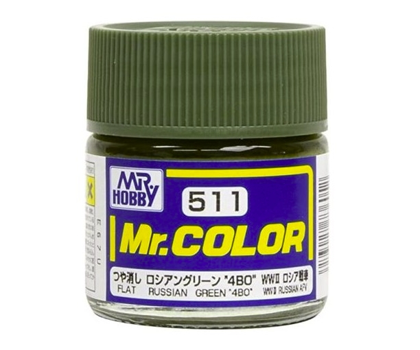 Mr.Color c511 Flat Russian Green "480" WWII (T)(S)