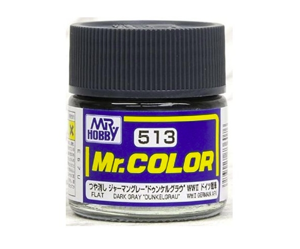 Mr.Color c513 Flat Dark Gray "Dunkel Grau" (T)(G)