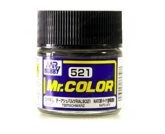 Mr.Color c521 Flat Teerschwarz Ral 9021 (T)(G)