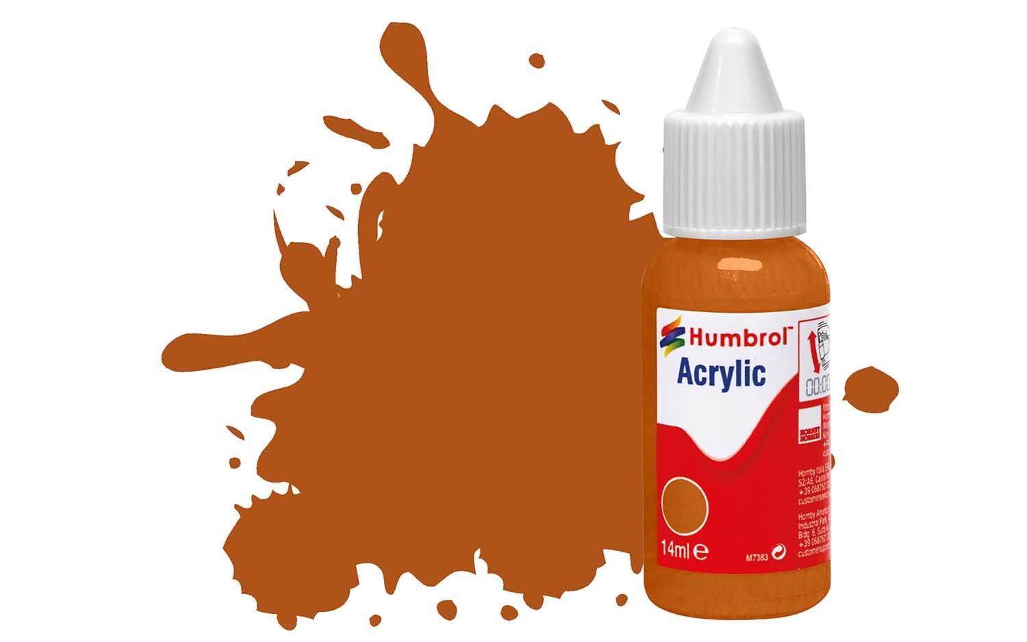 Humbrol Acrylic: 9 - Tan - Gloss – (14ml)