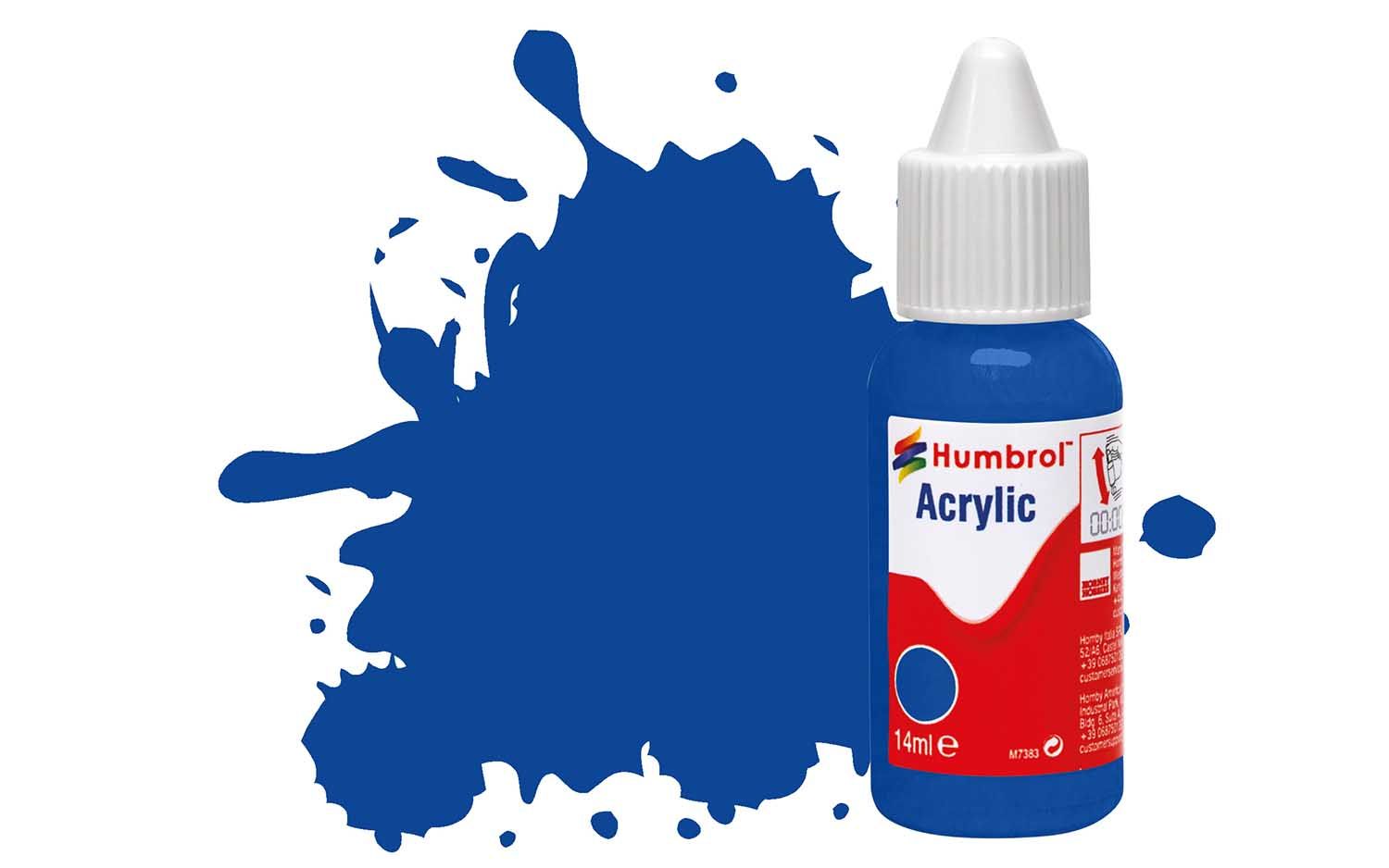 Humbrol Acrylic: 14 - French Blue - Gloss – (14ml)