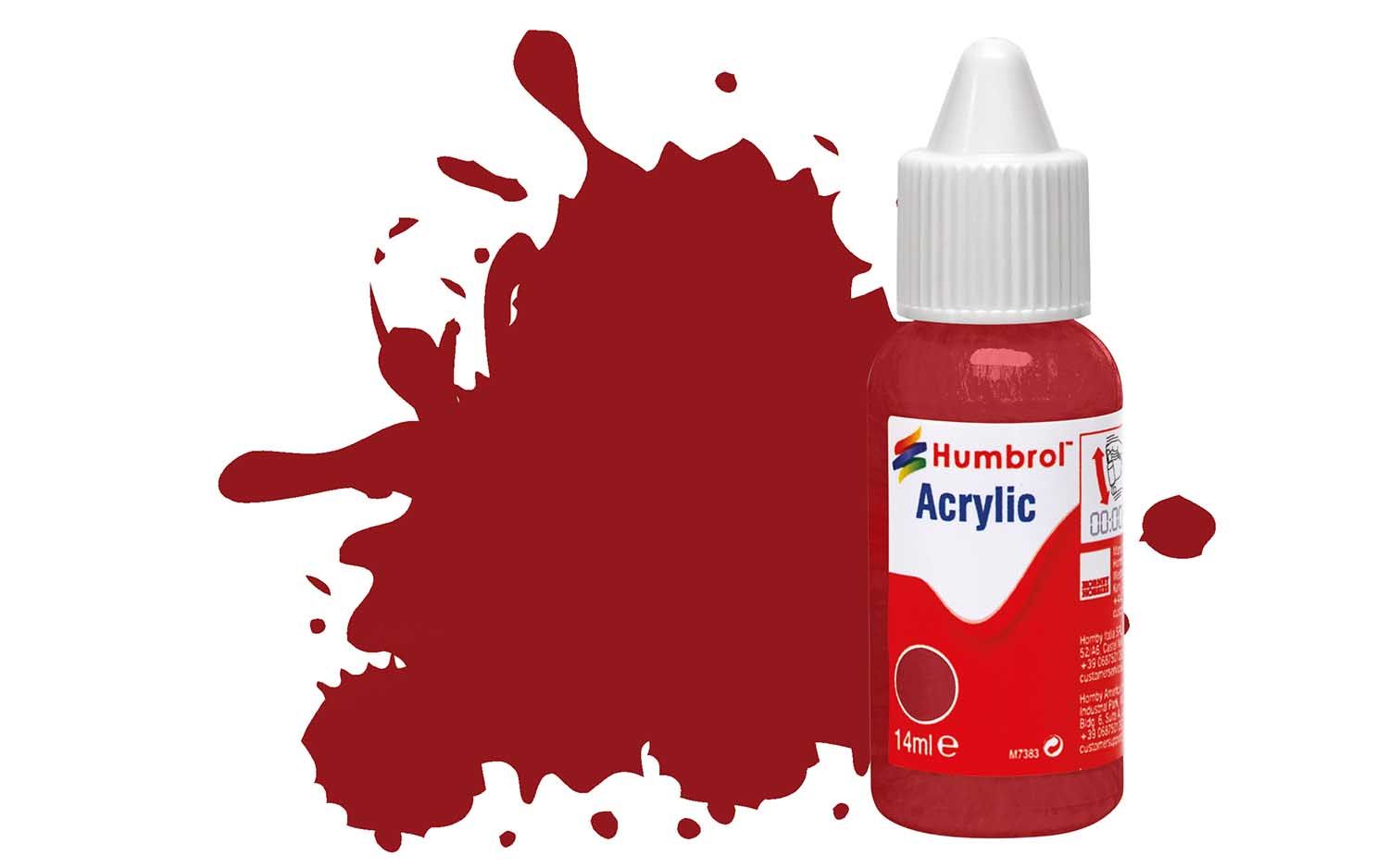 Humbrol Acrylic: 20 - Crimson - Gloss – (14ml)
