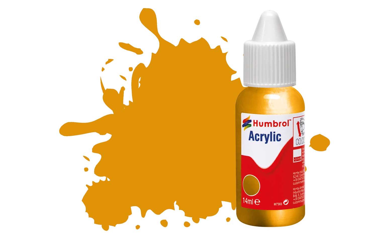 Humbrol Acrylic: 54 - Brass - Metallic – (14ml)