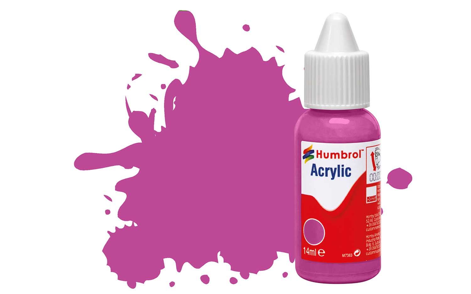 Humbrol Acrylic: 58 - Magenta - Matt – (14ml)