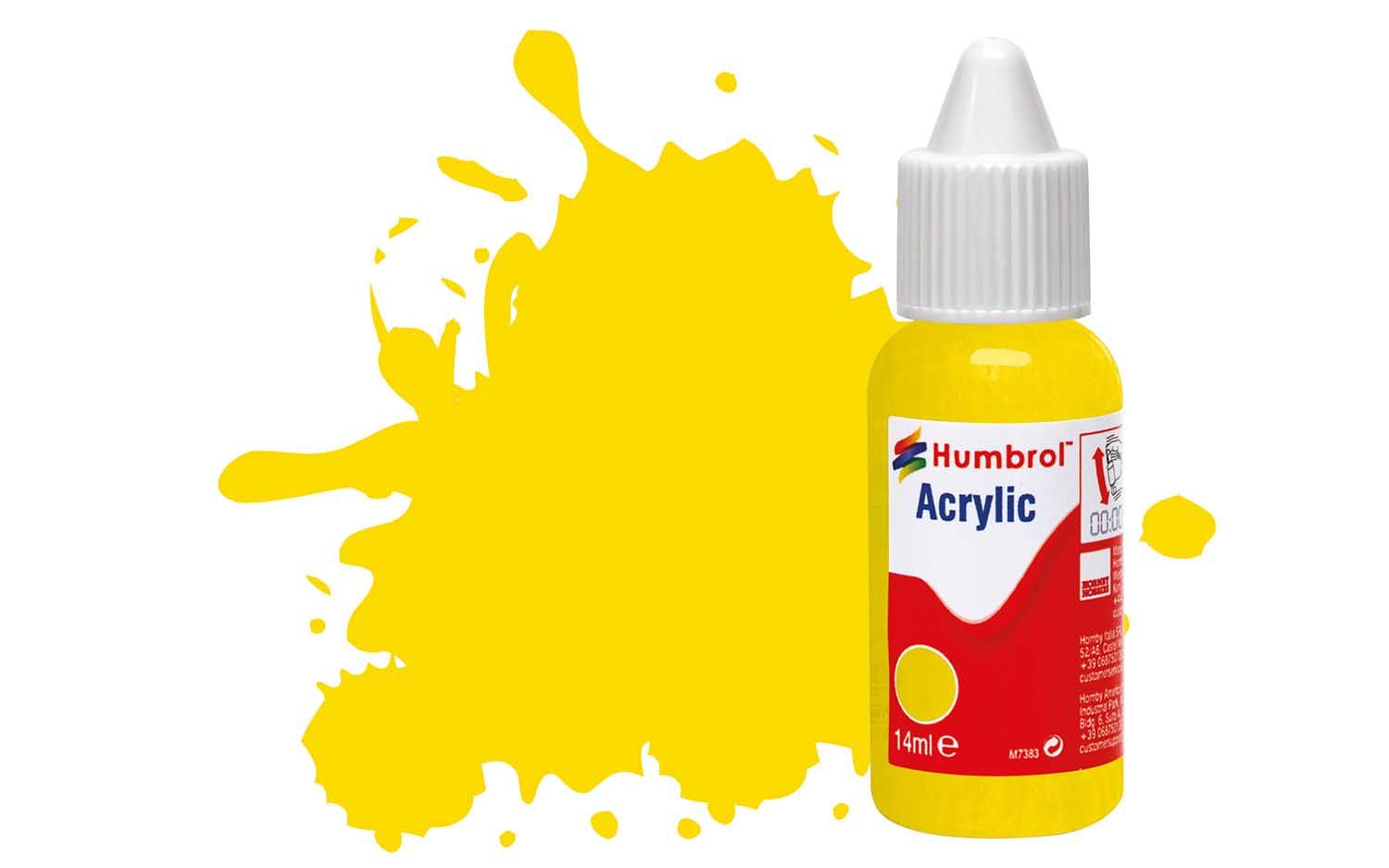 Humbrol Acrylic: 69 - Yellow - Gloss – (14ml)