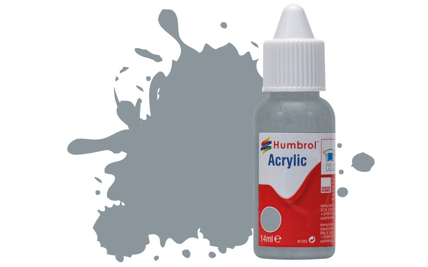 Humbrol Acrylic: 87 - Steel Grey - Matt – (14ml)