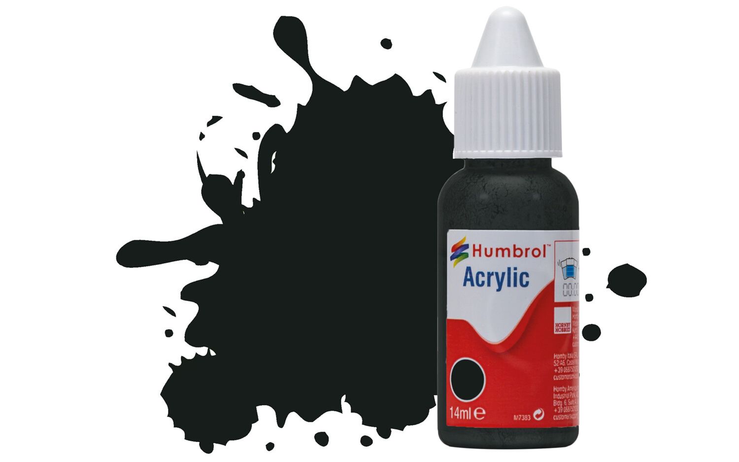 Humbrol Acrylic: 91 - Black Green - Matt – (14ml)