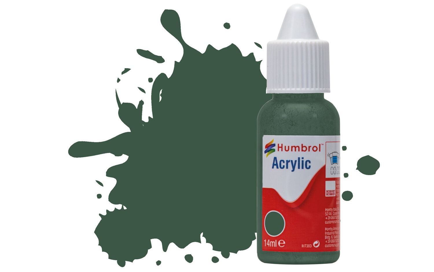 Humbrol Acrylic: 116 - US Dark Green - Matt – (14ml)