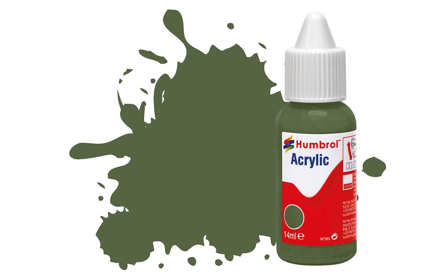 Humbrol Acrylic: 117 - US Light Green - Matt – (14ml)