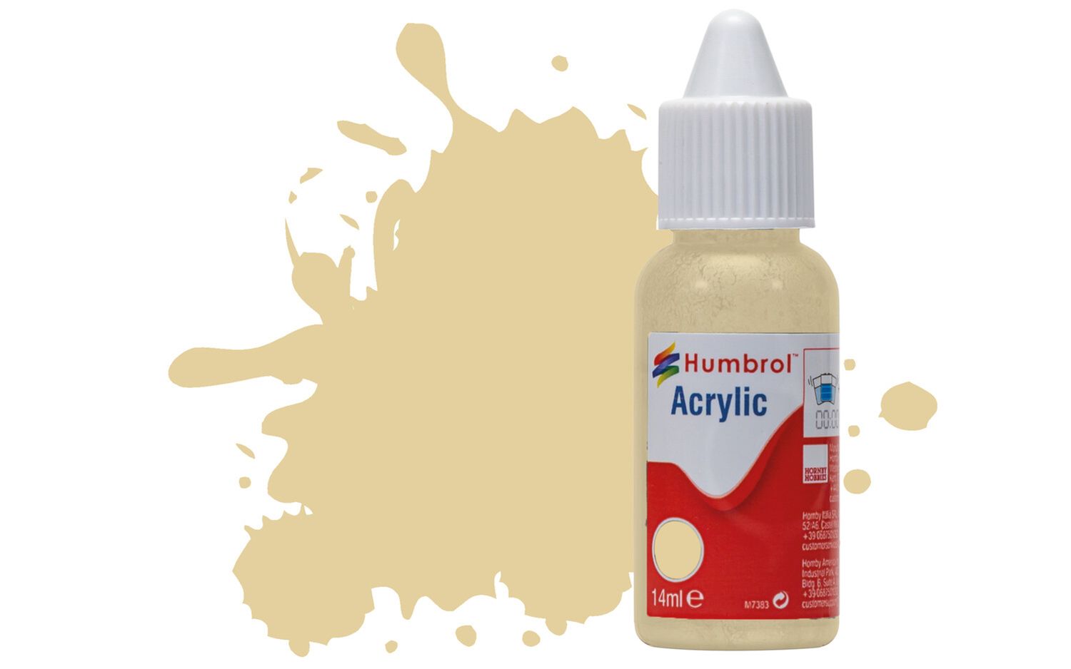 Humbrol Acrylic: 121 - Pale Stone - Matt – (14ml)