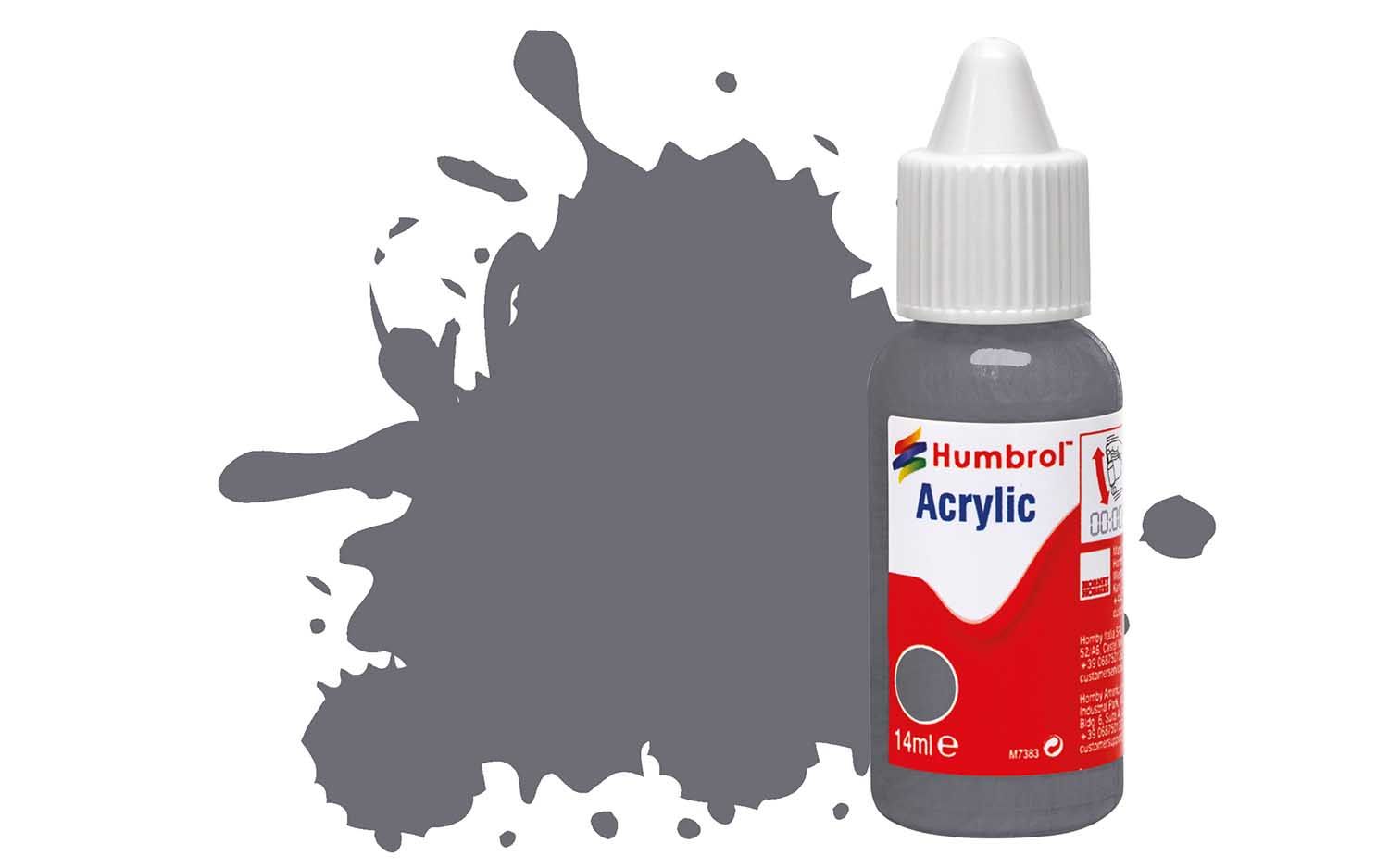 Humbrol Acrylic: 123 - Extra Dark Sea Grey - Satin – (14ml)