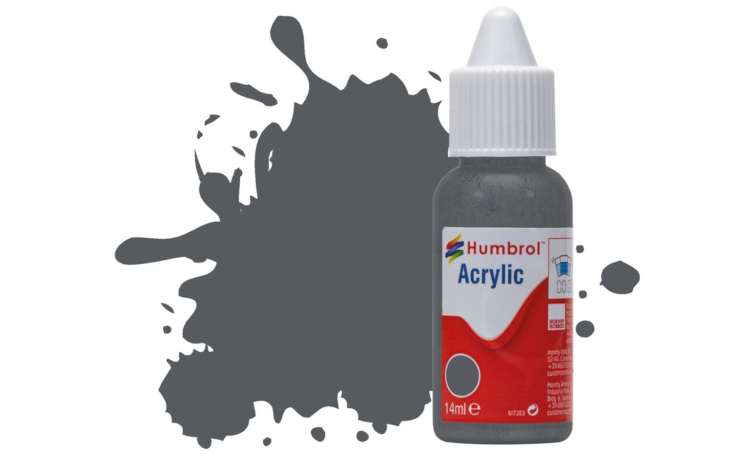 Humbrol Acrylic: 125 - US Dark Grey - Matt – (14ml)