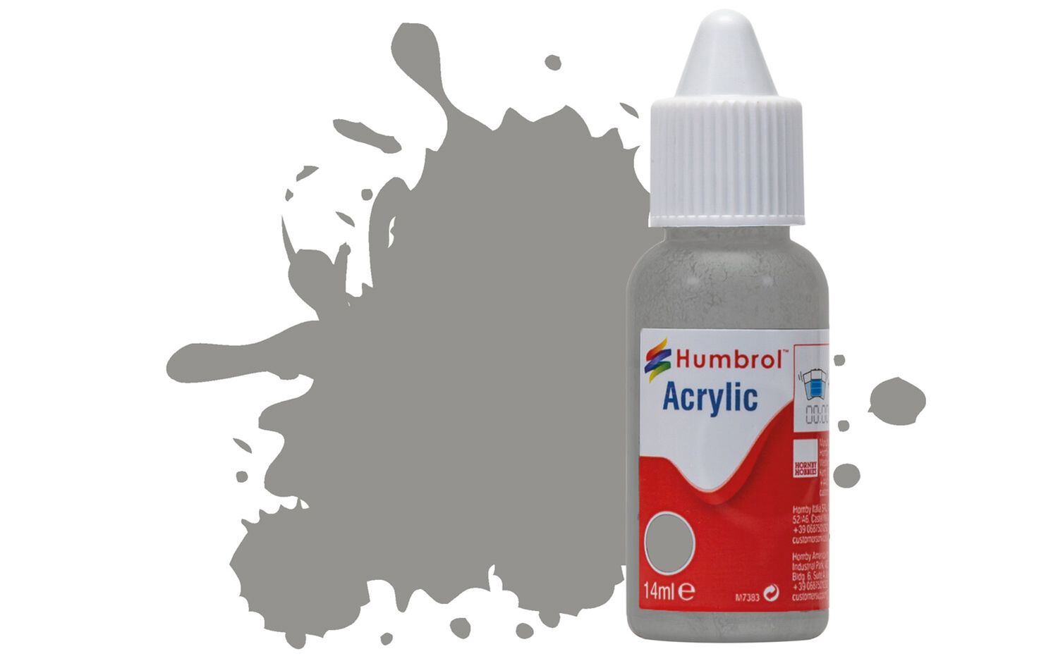 Humbrol Acrylic: 126 - US Medium Grey - Matt – (14ml)
