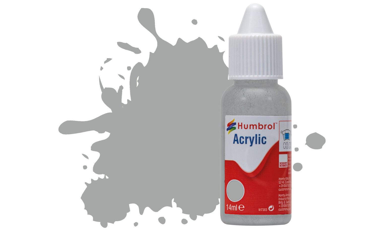 Humbrol Acrylic: 129 - US Gull Grey - Satin – (14ml)