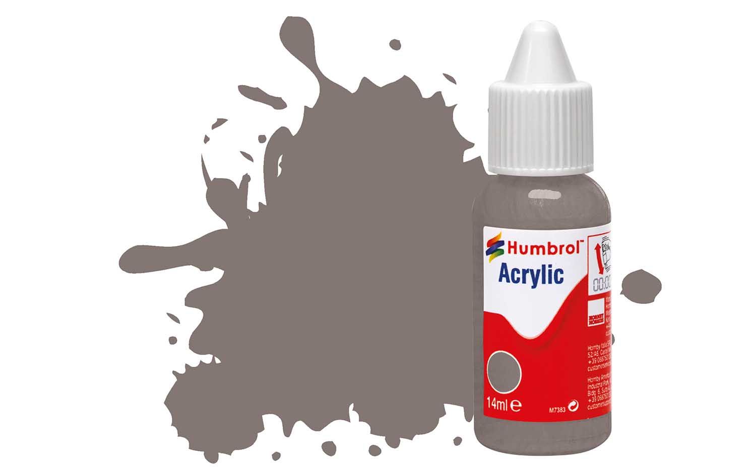 Humbrol Acrylic: 156 - Dark Camouflage Grey - Satin – (14ml)