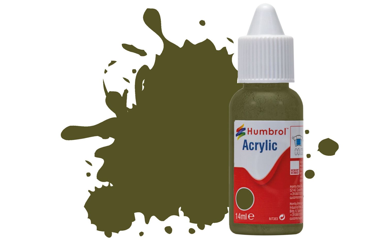 Humbrol Acrylic: 159 - Khaki Drab - Matt – (14ml)