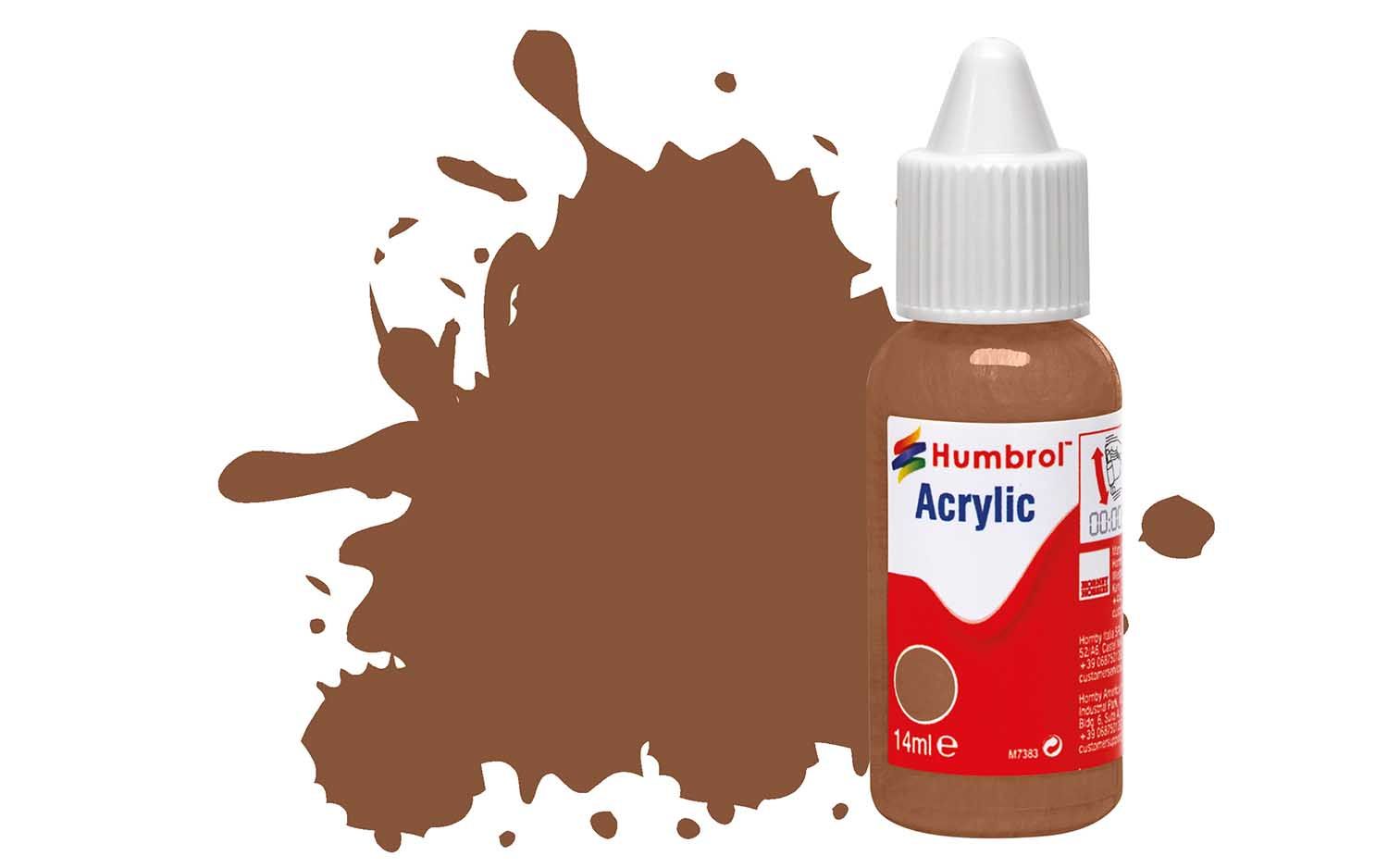 Humbrol Acrylic: 186 - Brown - Matt – (14ml)