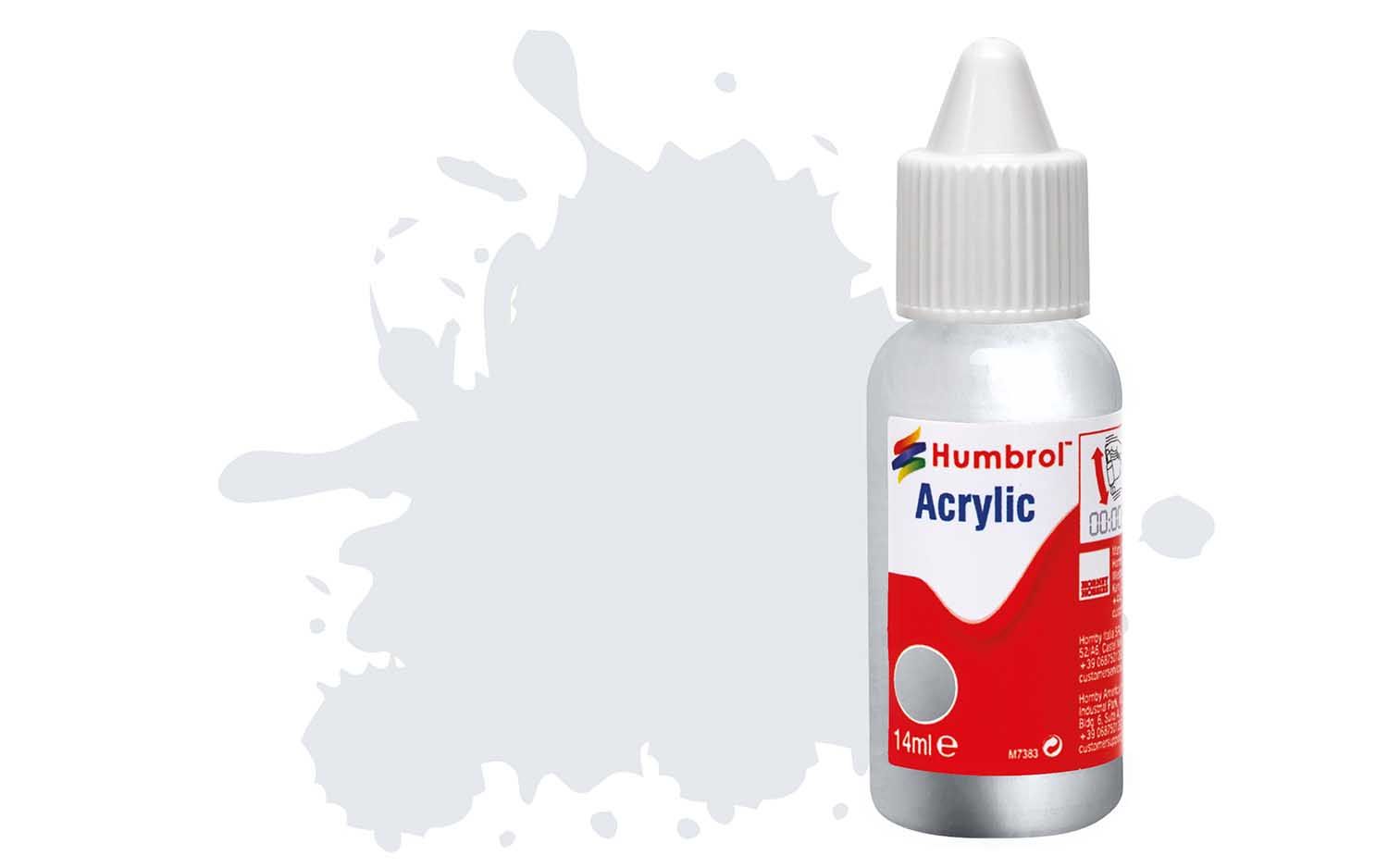 Humbrol Acrylic: 191 - Chrome Silver - Metallic – (14ml)