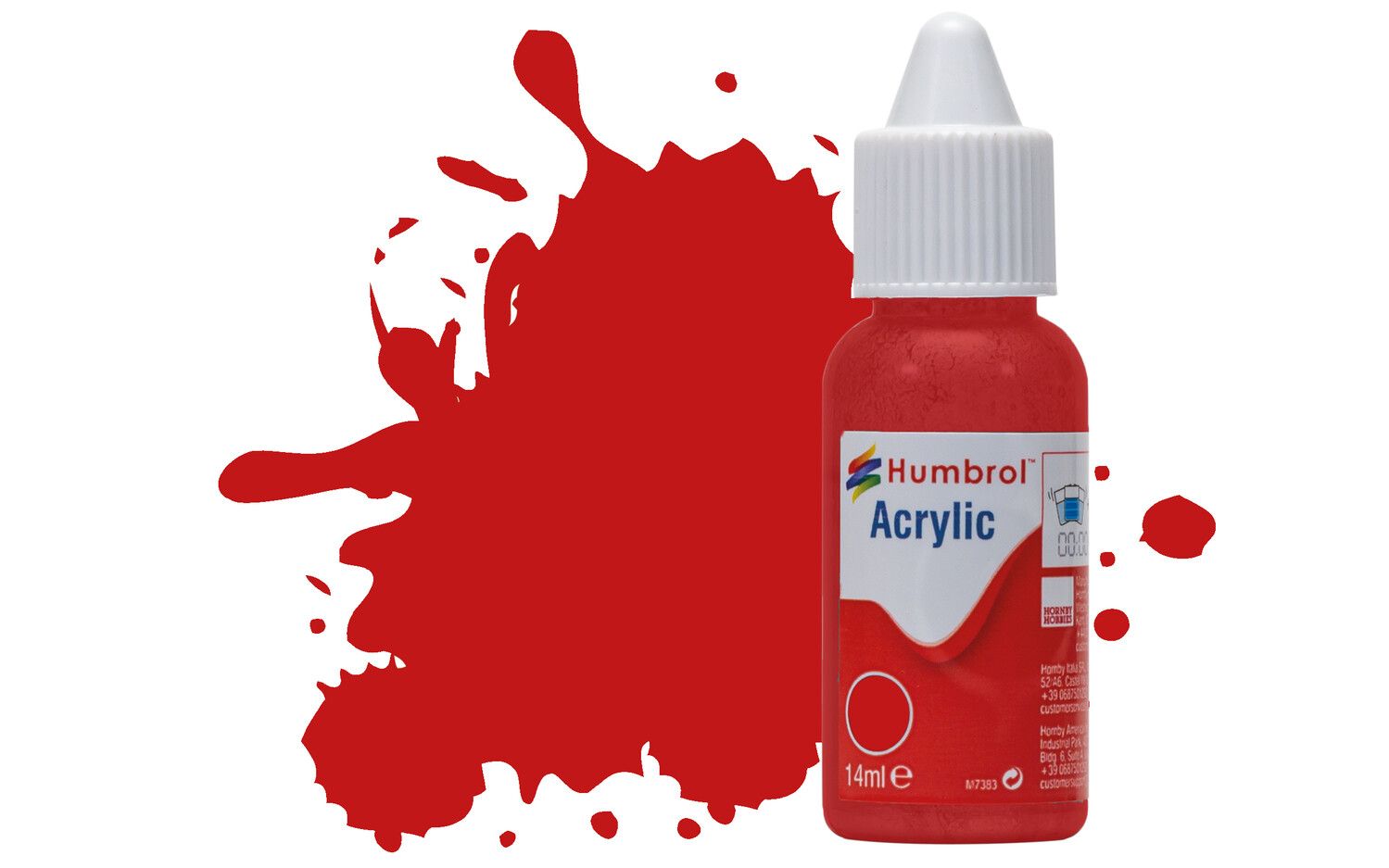 Humbrol Acrylic: 220 - Italian Red - Gloss – (14ml)