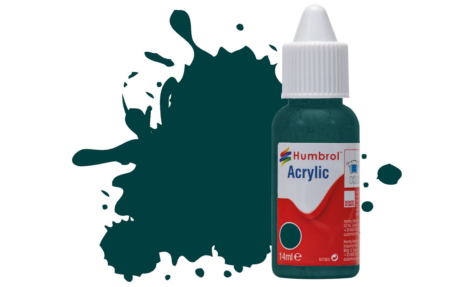 Humbrol Acrylic: 239 - Racing Green - Gloss – (14ml)