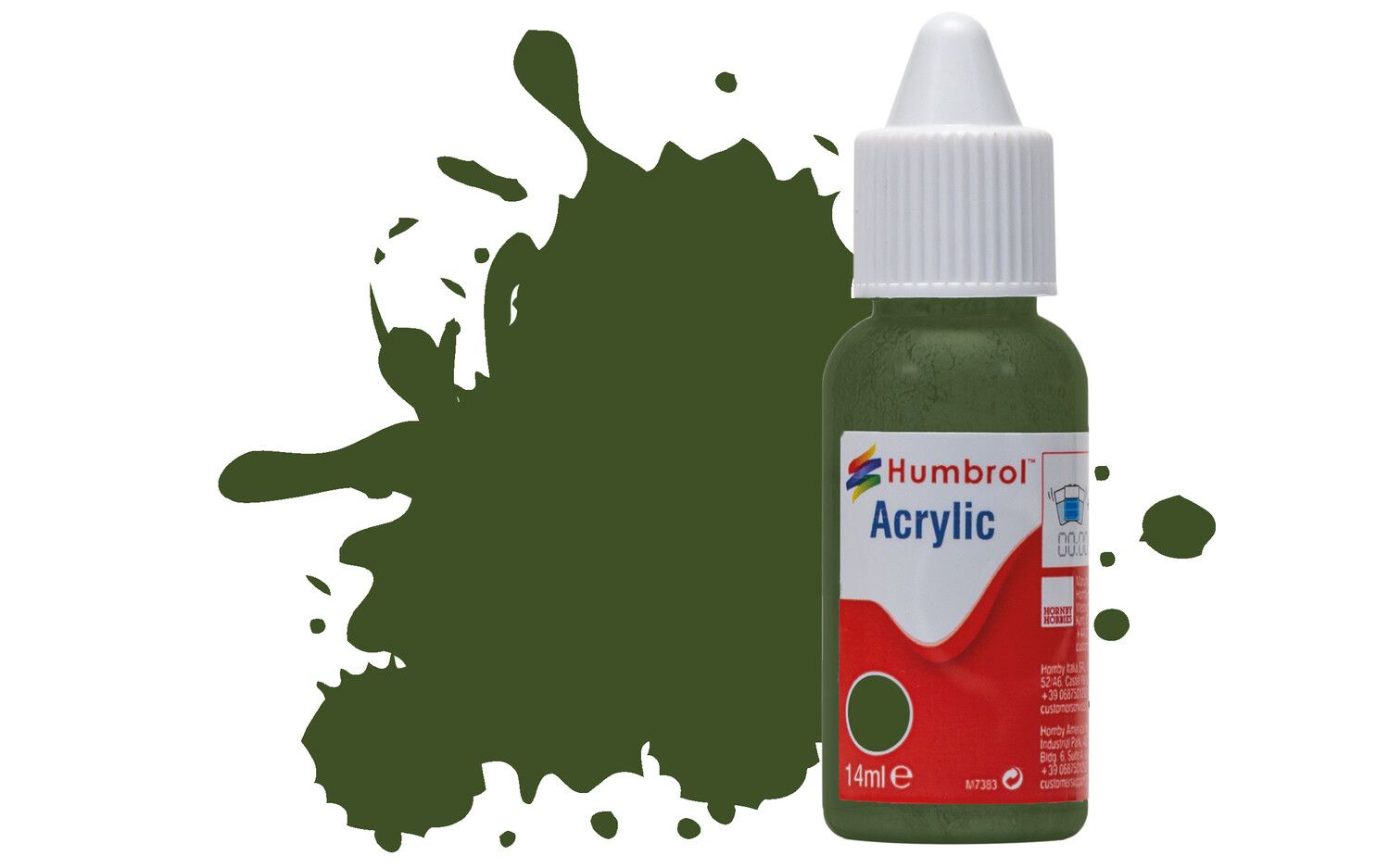 Humbrol Acrylic: 242 - RLM 71: Dunkelgrun - Matt – (14ml)