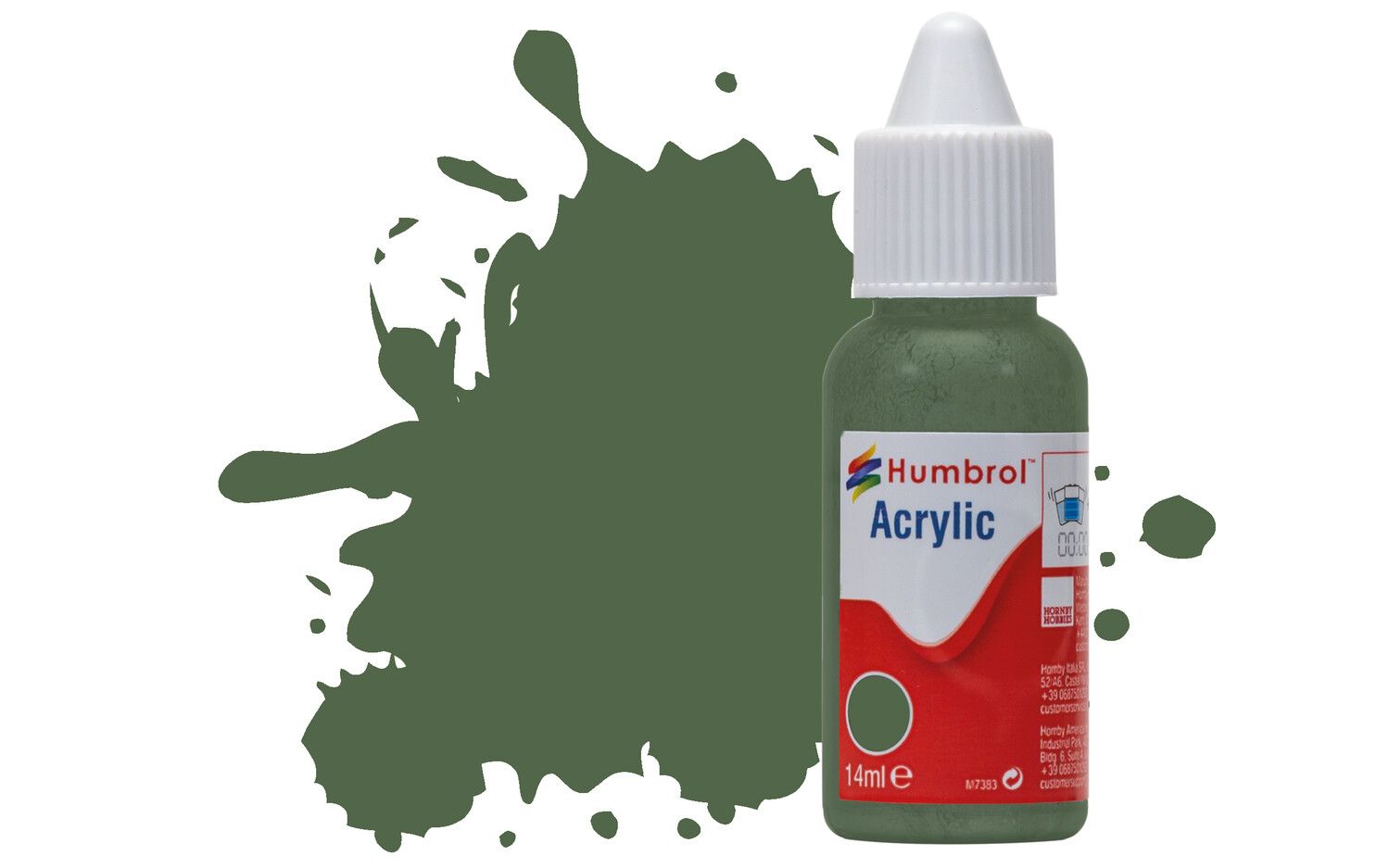 Humbrol Acrylic: 252 - RLM 82: Olivgrun - Matt – (14ml)