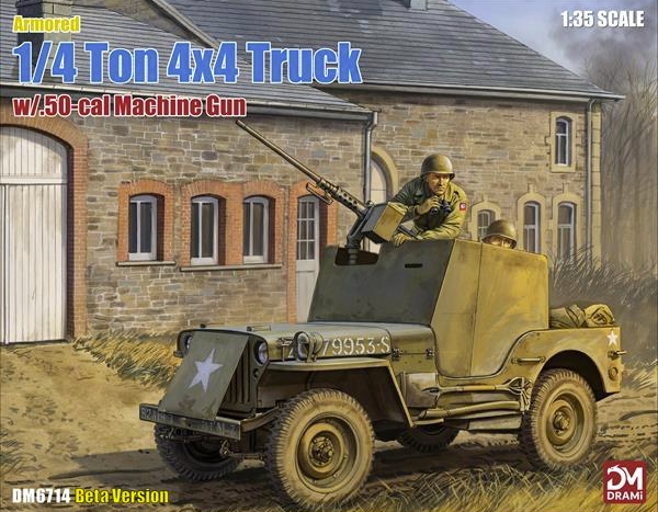 1/4 Ton 4X4 Truck With .50 Cal Machine Gun 1/35