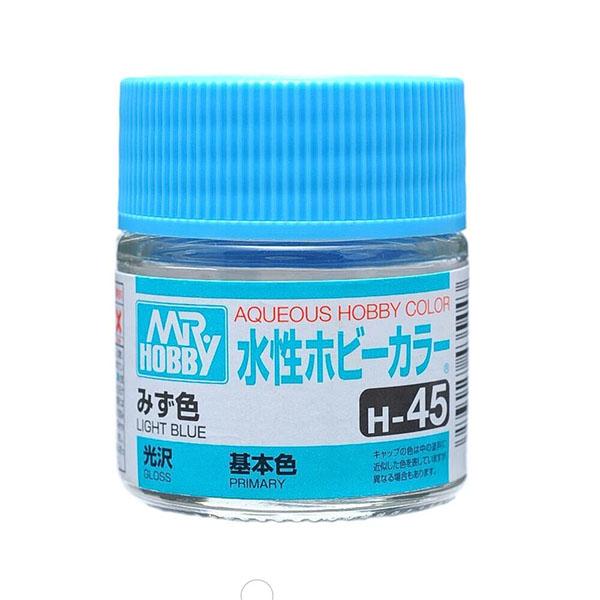 AQUEOUS HOBBY COLOR - H45 GLOSS LIGHT BLUE (PRIMARY)