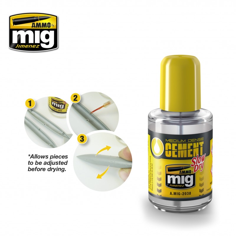 Ammo Medium Dense Cement - Slow Dry (Polyester Plastic Glue)
