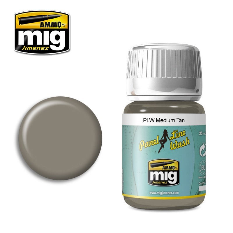 Panel Line Wash Medium Tan