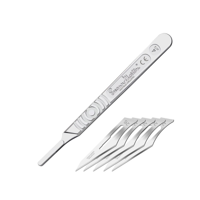 Modelcraft/SM #4 Scalpel Handle & #26 Blades x 5