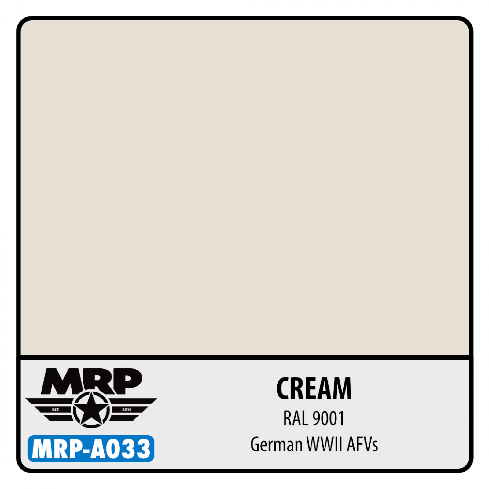 Aqua MRP-A033 CREAM RAL 9001